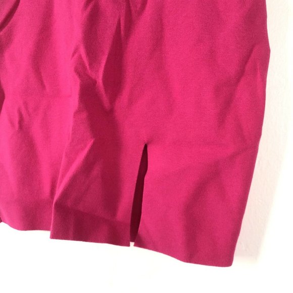 Zeynep Arcay Square Neck Mini Knit Dress Fuchsia 4 - Picture 7 of 9